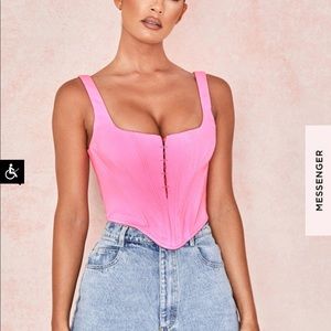 House of CB “FRANGELICA” Pepto Pink Boned Corset
